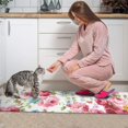 thumbnail image 3 of Pioneer Flower Floral Print Pattern Kitchen Rugs Sets Of 2,Anti Fatigue Kitchen Mat Rugs Non Slip Washable,Decorative Kitchen Floor Mats for Kitchen,Sink,Laundry,17"x30"+17"x47", 3 of 7