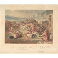 thumbnail image 2 of Etienne Barthélemy Garnier 14x12 Gold Ornate Wood Frame and Double Matted Museum Art Print Titled - Priam and His Family Mourning the Death of Hector, 2 of 4