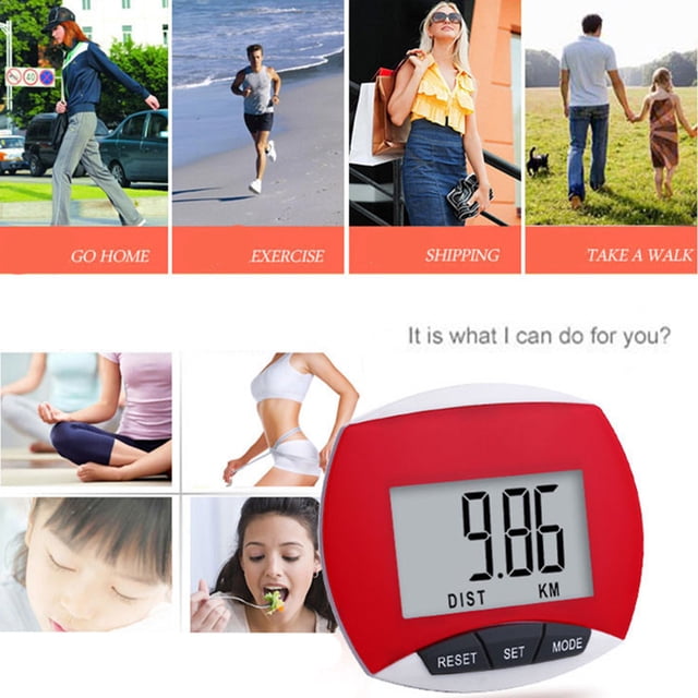 LJNYFDC Digital Pedometer Digital Pedometer High Clearly Accurate Reading Sensitive Touch Button Electronic Large Screen Pedometer Running Use 1 Set