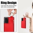 thumbnail image 2 of Allytechgroup for Samsung Galaxy Note 20 Wallet Case, Zipper Pocket Cards Holder RFID Blocking Ring Holder Stand Bumper Shockproof PU Leather Retro Phone Case for Samsung Galaxy Note 20, Red, 2 of 8