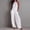 White, variant on Women's Summer Solid‑Color Halter Sleeveless Wide‑Leg Jumpsuit Casual One‑Piece Pants with Side Pockets Blue XL(XL)
