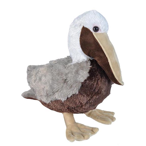 Wild Republic Brown Pelican Plush, Stuffed Animal, Plush Toy, Gifts for Kids, Cuddlekins 15 Inches