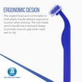 thumbnail image 3 of Dynarex DynaCare Twin Blade Razors, Disposable Unisex Razor with Two Blades Provides Smooth, Close Shave, Ideal for use Prior to Procedures or Tattoos, Blue, 6 Boxes of 50, 3 of 7