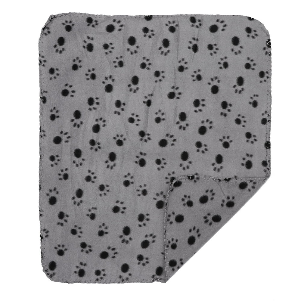 Pet Blanket for Dog Cat Animal Paw Print Doublesided Fleece Blankets