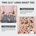 thumbnail image 6 of Fall Dachshund and Pumpkin Apron-Garden Aprons for Women with Pockets-Cotton Linen Waterproof Kitchen Cooking Gardening Aprons Adjustable for Kitchen,Cooking,BBQ and Salon 33x27 Inch, 6 of 7