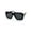 All Black, variant on Womens Thick Plastic Mobster Nerd Geeky Retro Sunglasses Tortoise Brown