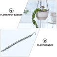 thumbnail image 3 of Hanging Plastic Planter Hanging Chain Design Flowerpot Flower Arrangement Pot, 3 of 7