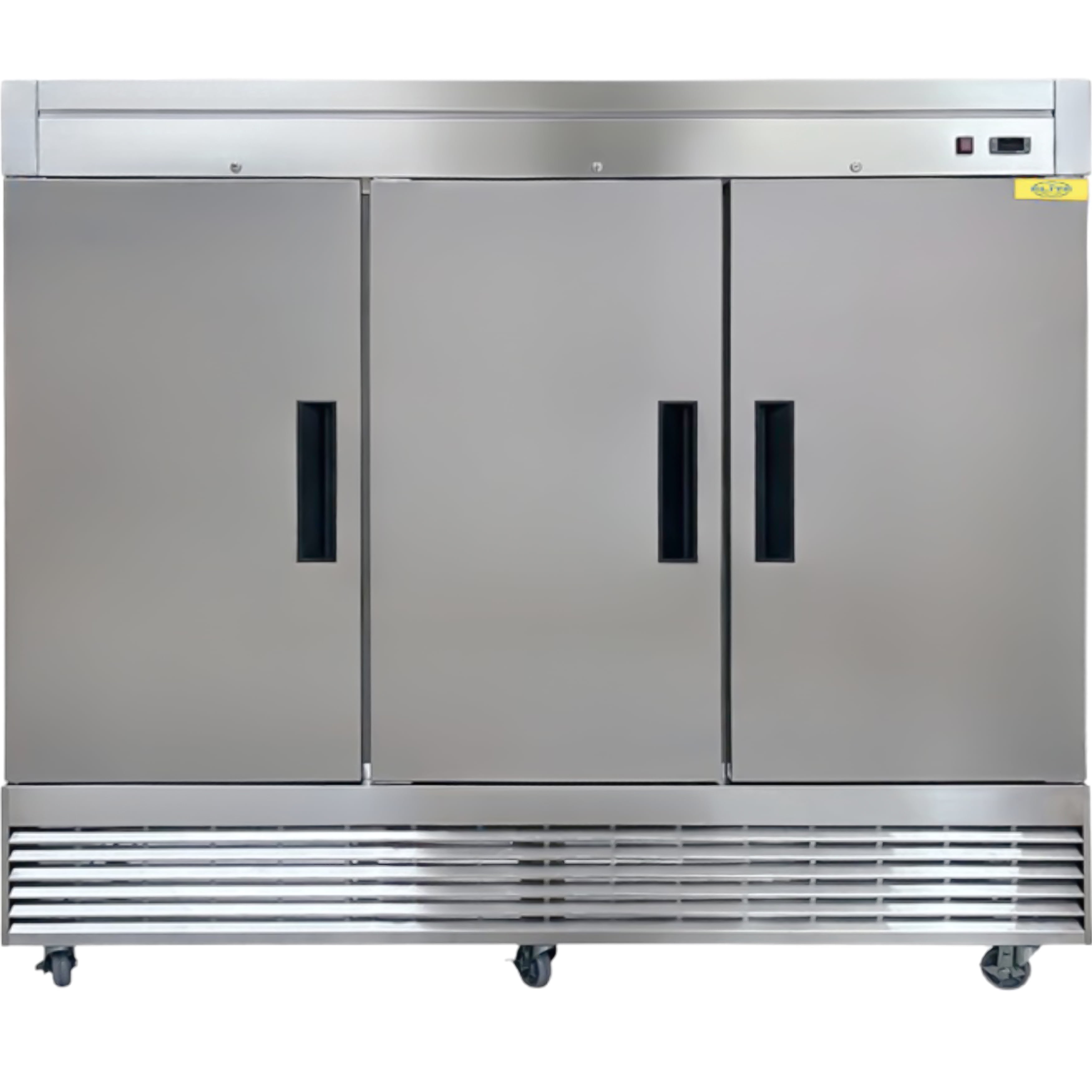 81 in. Commercial Upright Reach-In 3 Door Refrigerator in Stainless Steel 64.8 Cu. Ft. NSF ETL