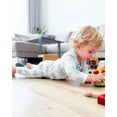 thumbnail image 5 of 3 Months Baby Girls Clothes 6 Months Girls 3 Pack Fall Winter Outfits Infant Girl Long Sleeve Top Pants 6PCS Clothing Set Blue, 5 of 6