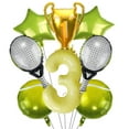 thumbnail image 3 of Tennis Balloon Gold Medal Cup Balloon Yellow Number 4 Foil Balloon Children's Birthday Sports Theme Party Decoration Balloon, 3 of 10