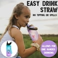 thumbnail image 6 of Live Infinitely 20 Oz Kids Water Bottle with Straw BPA Free Water Bottle, Galaxy, 6 of 8