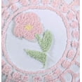 thumbnail image 3 of Better Trends 15" Round Pillow 100% Cotton Floral Decorative Cushion, Soft & Breathable, Bloomfield Collection - Rose, 3 of 4