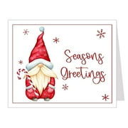 The Invite Lady Gnome Christmas Card Holiday Greetings Gnoel Santa Gnomes Trolls Seasons Greetings Merry Christmas Assorted Pack of Cards (12 Count)
