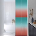 thumbnail image 2 of Red Cyan Window Privacy Film Turquoise Gradient Decorative Glass Window Film UV Blocking Static Cling Non-Adhesive Sticker Covering for Home Door 29.5 x 118 inches, 2 of 8