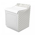 thumbnail image 2 of Geometric Washer Cover, Pale Grey Backdrop Modern Geometrical Contemporary Image with Dots Print, Suitable for Dryer and Washing Machine, 29" x 28" x 40", Black and White, by Ambesonne, 2 of 3