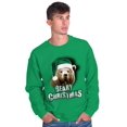 thumbnail image 5 of Funny Christmas Santa Bear Pun Sweatshirt for Men or Women Brisco Brands L, 5 of 6