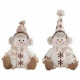 thumbnail image 6 of hengsof Snowman Christmas Decorations Indoor Snowman Figurines Decor Christmas Holiday Winter Ornament Christmas Snowman Figurines Table Decorations Gifts, 6 of 8