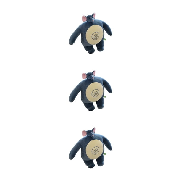 Vogacara Almohada de oso de peluche con cabeza pequeña, cojines traseros de juguete de mapache, elefante, novio, abrazo, almohadas, regalos Type1 NO1
