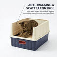 thumbnail image 4 of EIODEAR Enclosed Cat Litter Box with Pull-Out Drawer - Convertible 2-in-1 Covered Pet Toilet for Large Cats, Anti-Tracking & Odor Control, 19.7" L, 4 of 8