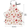 thumbnail image 2 of Kdxio Gingerbread Holiday Sweets Apron with Pockets Adjustable Kitchen Aprons for Men Women Waterproof Aprons for Cooking,Drawing,Crafting, Baking Household Cleaning, 2 of 5