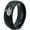 Black Dome Polish Tungsten, variant on Tungsten Rabbit Bunny Small Pet Band Ring 8mm Men Women Comfort Fit Black Dome Polished