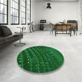 thumbnail image 4 of Ahgly Company Machine Washable Indoor Rectangle Transitional Deep Emerald Green Area Rugs, 8' x 12', 4 of 7