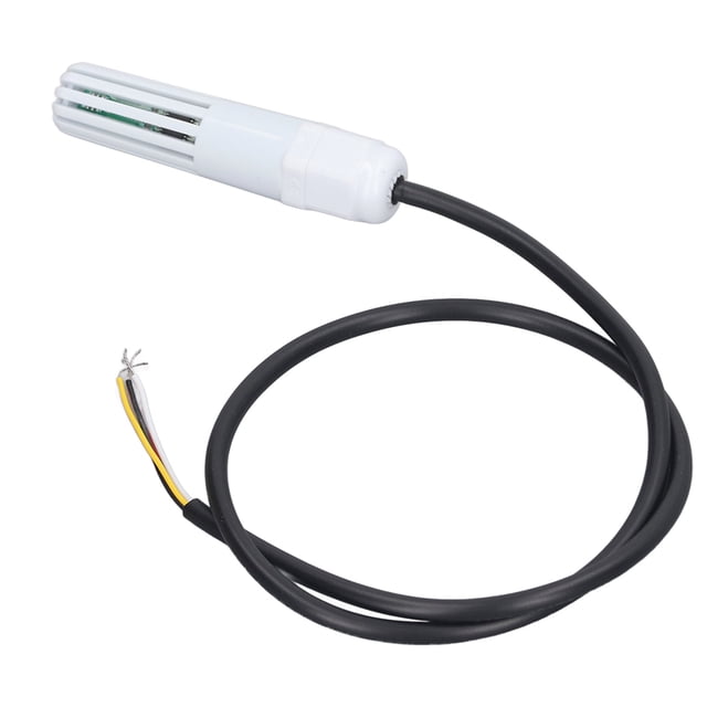 Sensor De Temperatura Y Humedad Del Aire, ABS 12-24V DC Módulo De Sensor De Humedad Y Temperatura Cable Conductor De 49 Cm Para Laboratorios