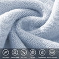 thumbnail image 4 of LWVITH 29x13 Inches Soft Absorbent Cotton Dish Towel Kitchen Towel Face Towel Hand Towel for Bathroom Kitchen Cleaning Wiping Sweat Multi Color Options Blue Pink White Coffee, 4 of 6