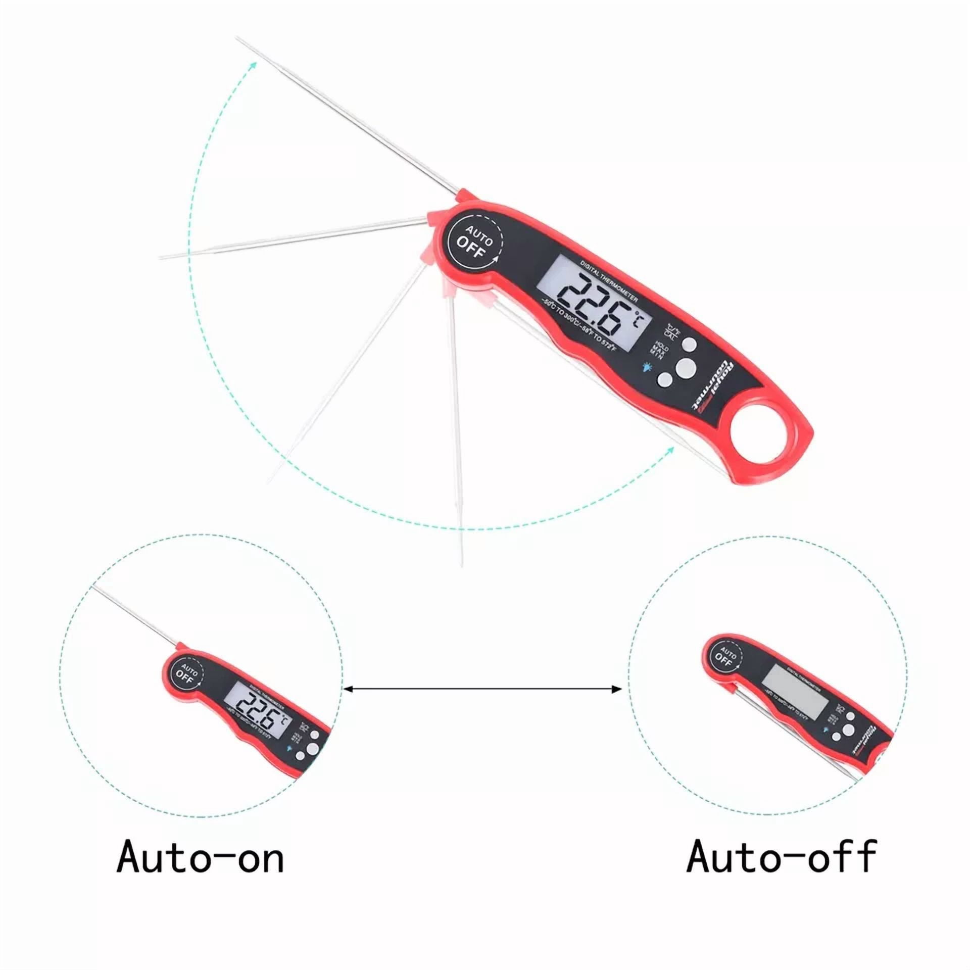 CIRCLE- Royal Gourmet Instant Read Meat Thermometer Kitchen Cooking Food Foldable Turkey