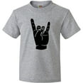 thumbnail image 3 of Inktastic Rocker Horns Youth T-Shirt, 3 of 5