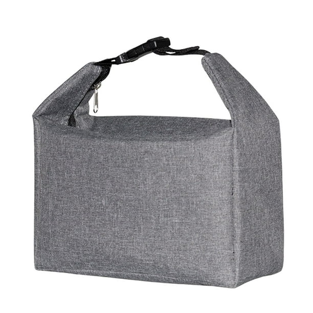Bolsa de almuerzo aislada Sunnimix portátil reutilizable a prueba de agua gris