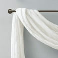 thumbnail image 6 of MAYEERTY Diamond Sheer Embroidered Window Scarf - For Living Room, 6 of 7