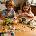thumbnail image 4 of 3D Beaded Animal Kit, DIY Bead Craft Set for Adults, 3D Beaded Pond Friends Making Kit, 4 of 9