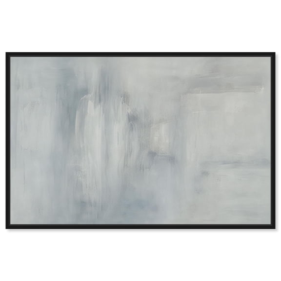 Clouded Depths I Canvas Print Minimalist Art by Art Remedy, Black Frame, 15 x 10