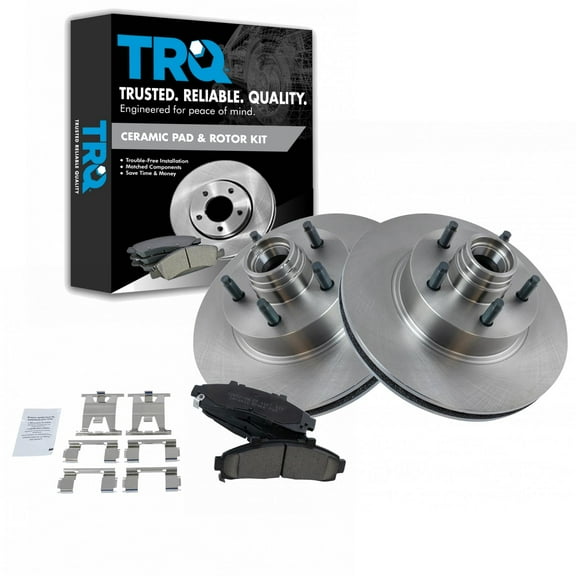 TRQ Front Brake Pad & Rotor Kit Brake Pads Brake Rotor Ceramic Fits Select 1995-2001 Ford Explorer 1998-2002 Ranger 1999 Mazda B2500 1998-2000 B3000 B4000 1997-2001 Mercury Mountaineer