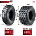 thumbnail image 4 of (4) 21x7-10 & 20x10-9 HONDA TRX 250 300 400 450 GNCC Racing ATV Tire Set, 4 of 8