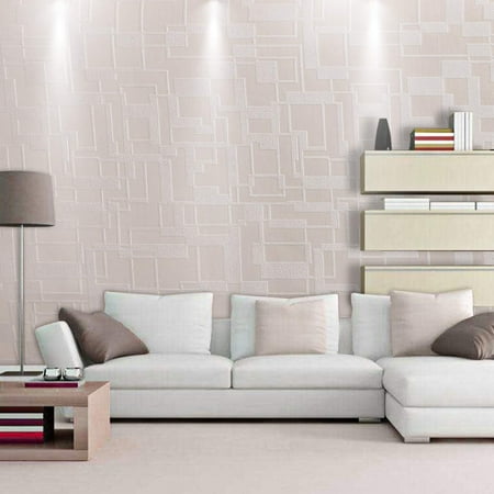 - Hifashion 380x20 inch 3D European-style Wallpaper with Light Beige, Light Coffee, Fleshcolor for Living Room, Bedroom, Study, Kids Room