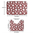 thumbnail image 3 of Yiaed Daisies Flowers Print Bathroom Mat Set 2 Pieces Mat Anti-Skid Pad Ultra Soft and Absorbent Bathroom Bath Mat Contour Bath Rugs for Toilet Base, 3 of 6