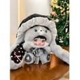 thumbnail image 4 of Nommi Mushroom Hat Series Plush Blind Box, 400% Big Nommi Bunny Mushroom Cap Series Kawaii Nommi Rabbit Plushie Toys Figure Doll, Cute Xmas Collectible Toy Birthday Gift for Girls(1PC Jade), 4 of 12