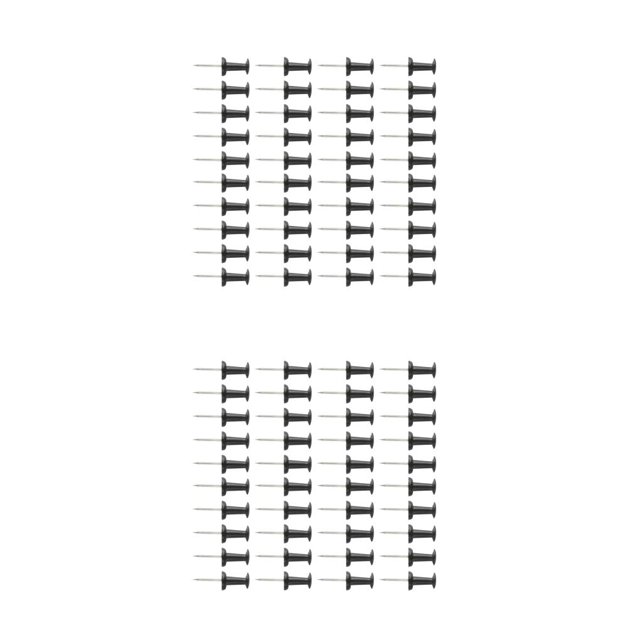 Inteprter Pin de de 100 Uds., herramienta de Hardware negro, tachuelas, mapa, tablón de anuncios de fotos de seguridad, dispositivos de Como se muestra 2piezas