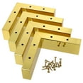 thumbnail image 5 of FRCOLOR Golden Iron Furniture Risers for Home Heavy Duty Bed Risers with 1 Set for Stability and Floor Protection, 5 of 8