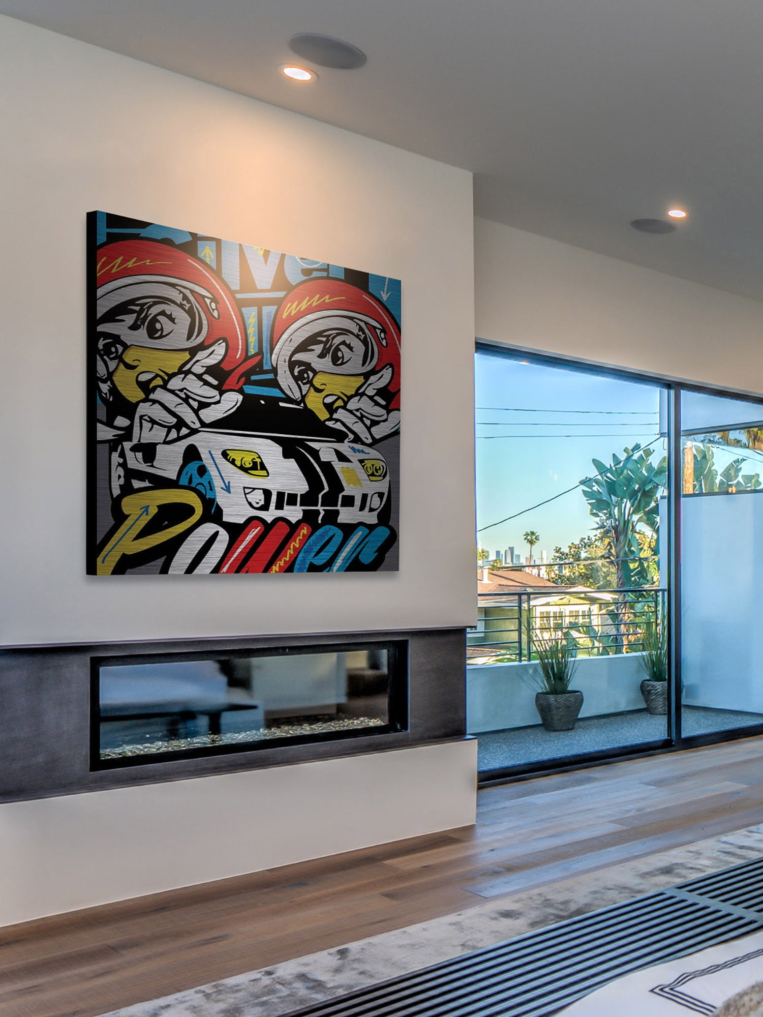 "Power" Painting Print on Brushed Aluminum
