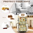 thumbnail image 7 of SCRAWLGOD Sunflower Print Recliner Chair Cover Anti Scratch Recliner Cover with Pocket Anti Slip Washable Reclining Chair Slipcover for Pets, 7 of 7