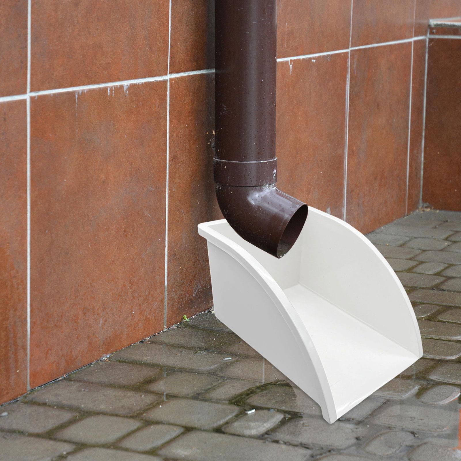 Rainwater Collection System Water Dustpan Rain Diverter Durable PVC Material for Garden Watering and Outdoor Downspouts