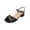 Black, variant on hoksml Women's Square Toe Block Heel Sandals, Adjustable Ankle Strap Dress Shoes, Multicolor