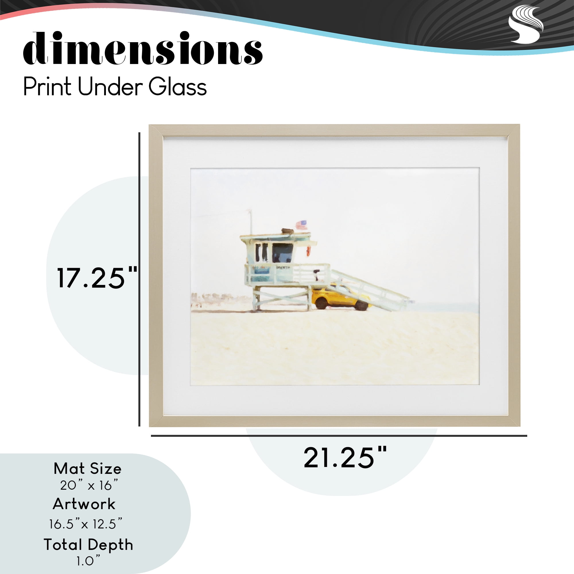 Stupell Industries Soft Light Lifeguard Station Birch Framed Print Under Glass, design by Kim Curinga