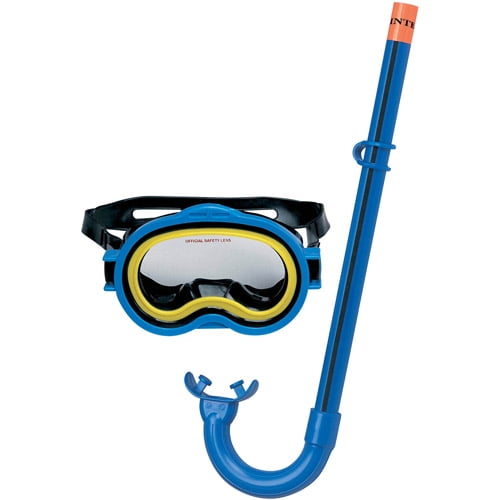 Intex Blue & Yellow Adventurer Snorkel & Mask Swim Set