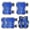 Dark Blue, variant on Threns 6Pcs Kids Knee Pads and Elbow Pads Ajustable Wrist Guards Set Kids Protective Gear Set for Skating Cycling Bike Rollerblading Scooter