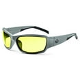 thumbnail image 2 of Ergodyne SkullerzÂ® Thor Safety Glasses // Sunglasses, Matte Gray, Yellow Lens, 2 of 3