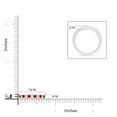 thumbnail image 4 of ANGARA Natural Channel Set Ruby and Diamond Semi Eternity Ring in 14K White Gold for Women (Size-2.1mm) | July Birthstone Jewelry for Her | Natural Ruby Rings, 4 of 9